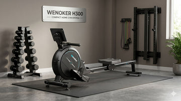 Wenoker H300 Magnet-Rudergerät in einem kompakten Homegym-System.