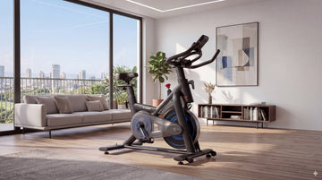 Professioneller Wenoker Heimtrainer JC318 in einem modernen Homegym für effektive Spinning-Workouts.
