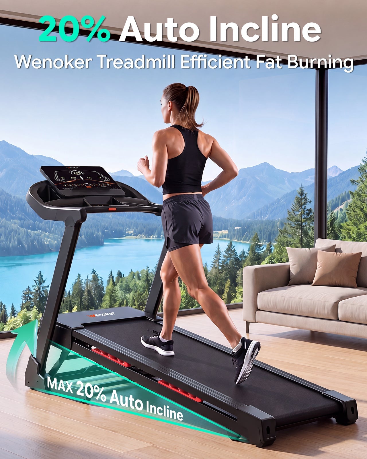 Wenoker X-T510M Laufband klappbar mit Steigung (Vorbestellung Versand ca. 8/15.)