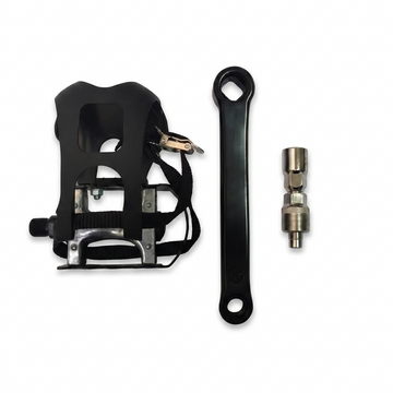 Wenoker Heimtrainer rechtes Pedal und Kurbel
