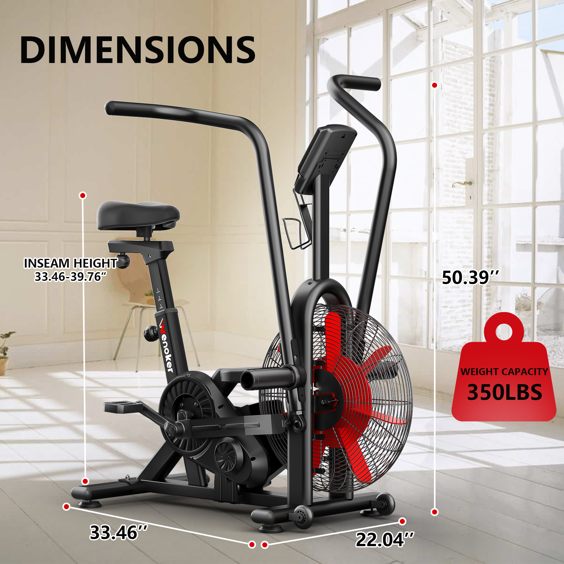Wenoker Luftwiderstand-Heimtrainer K29650