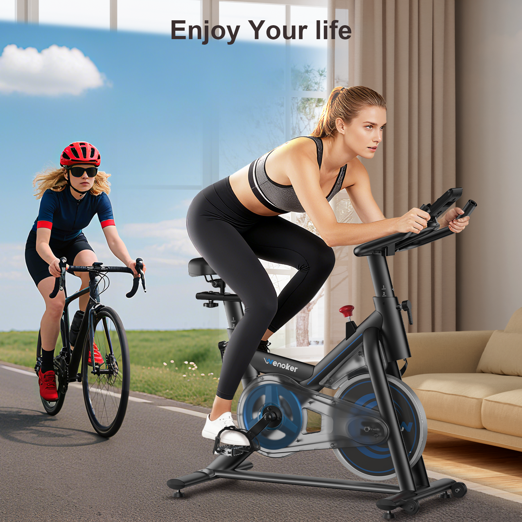 Wenoker JC318 Magnet-Heimtrainer (Blau)