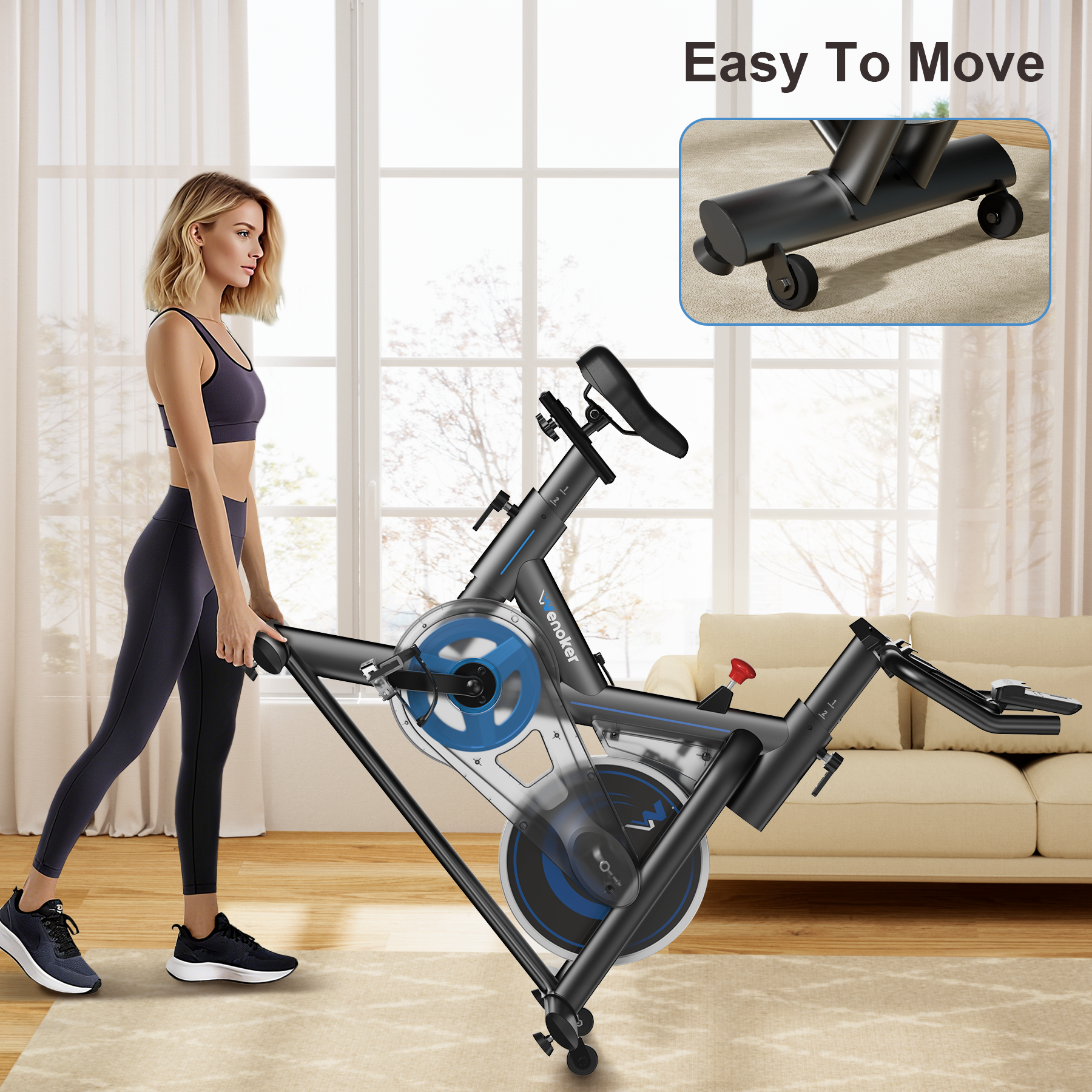 Wenoker Magnet-Heimtrainer JC318 (Blau)