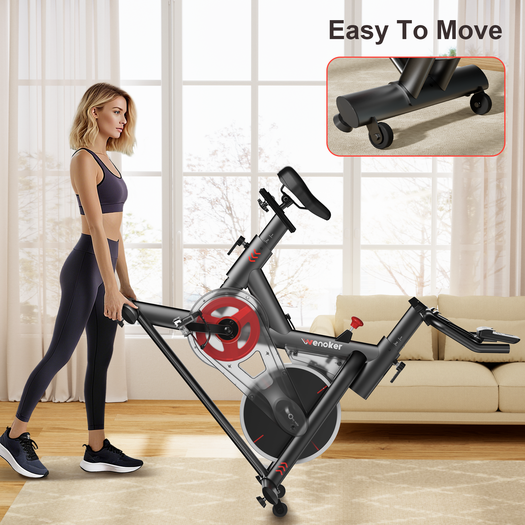 Wenoker Magnet-Heimtrainer JC318（Rot）