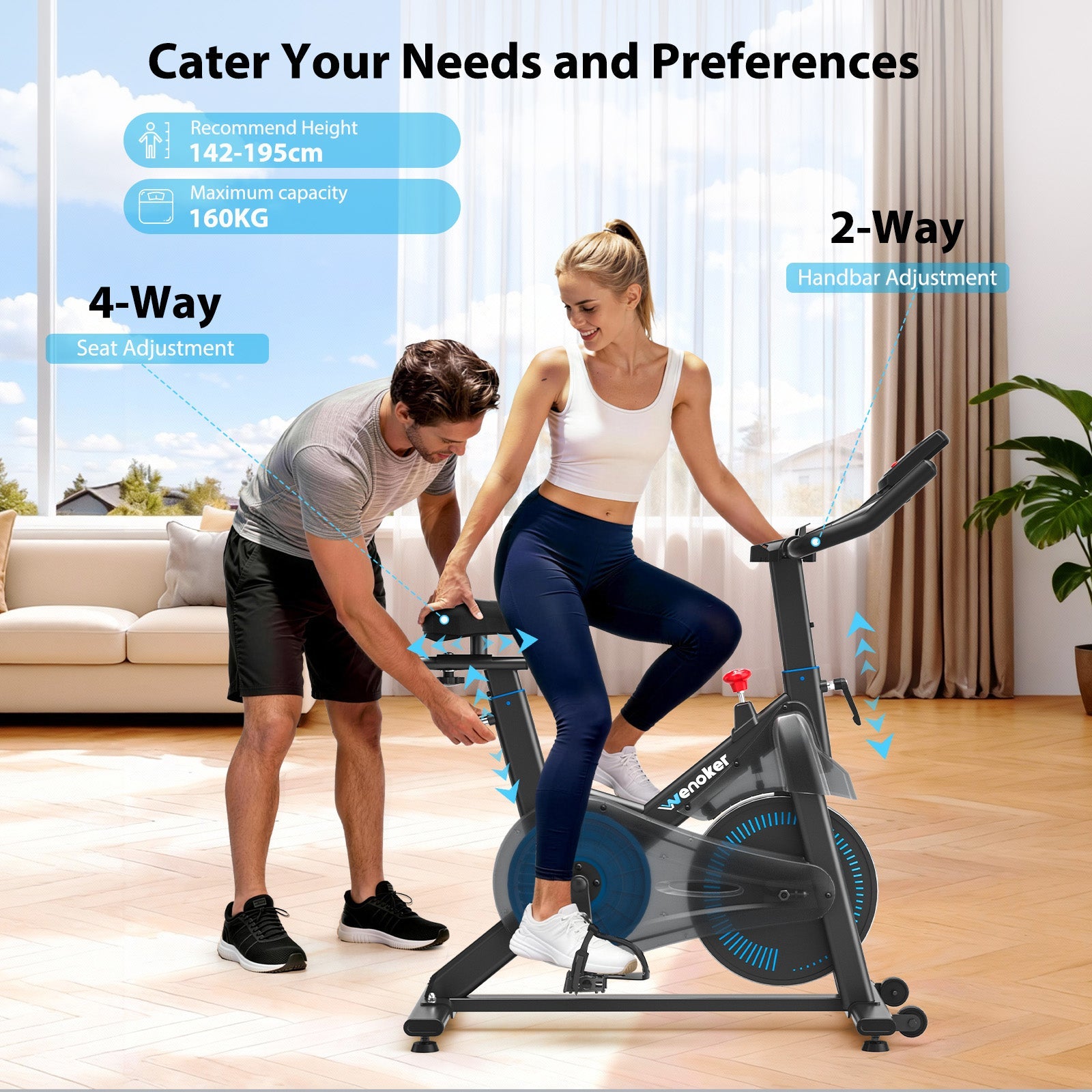 Wenoker Magnet-Heimtrainer JC302 (Blau)
