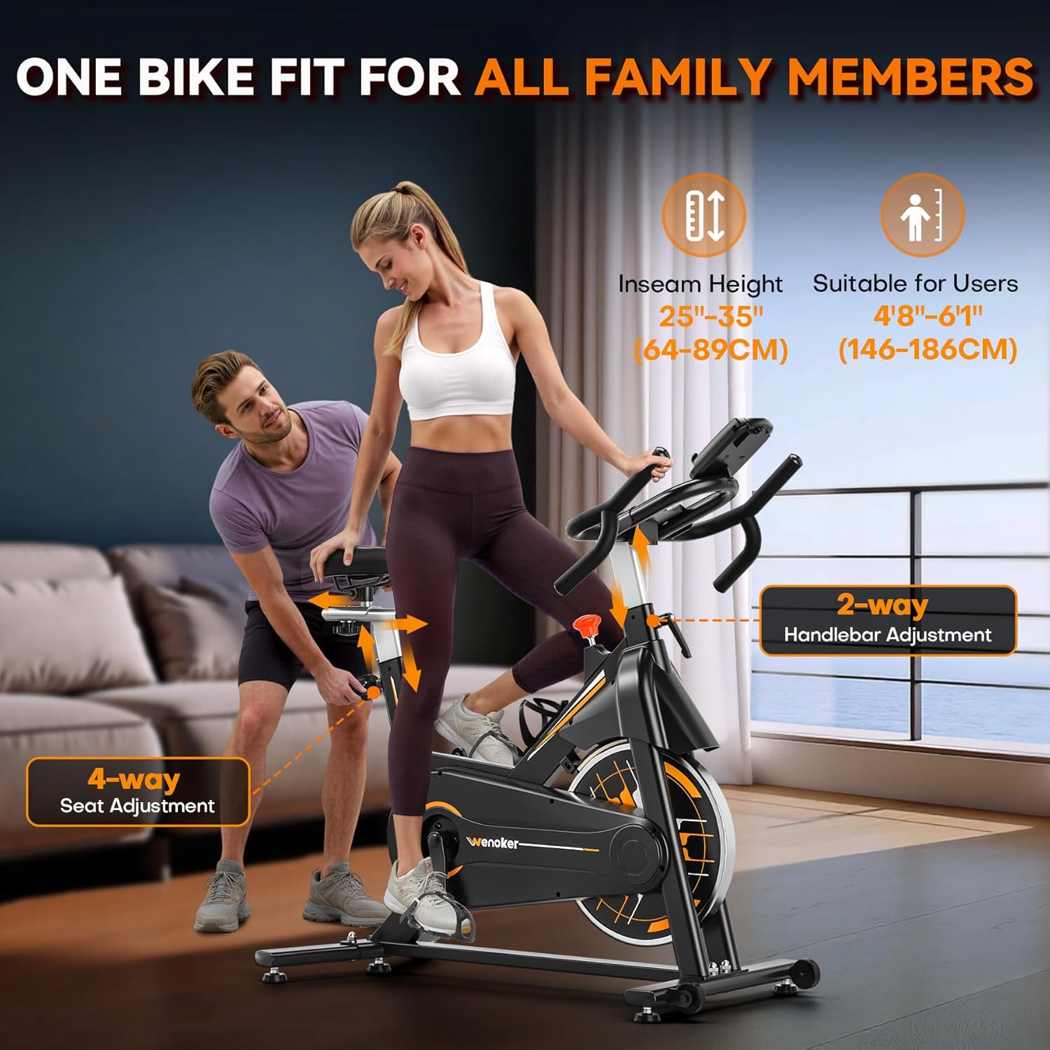 Wenoker Reibungswiderstands-Heimtrainer JC305w