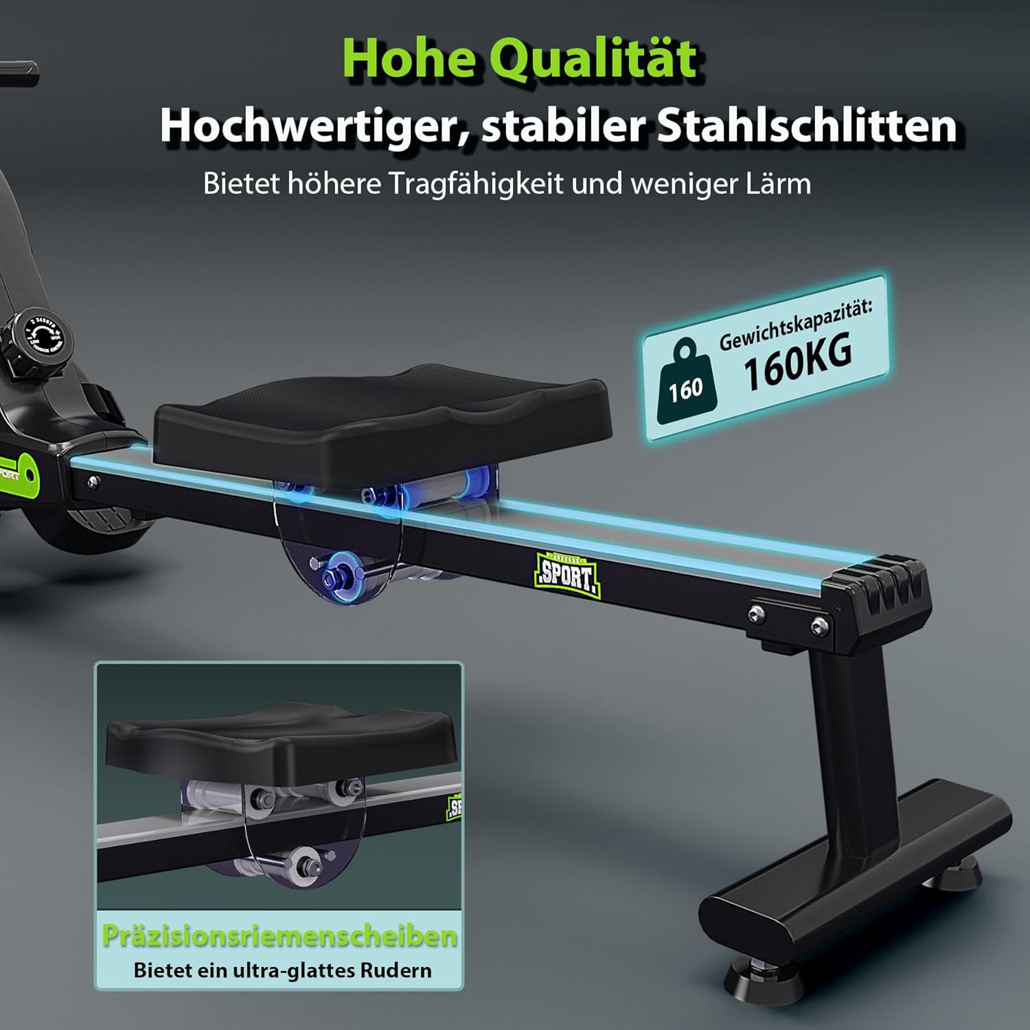 Wenoker Magnet-Rudergerät H300 (Rot)