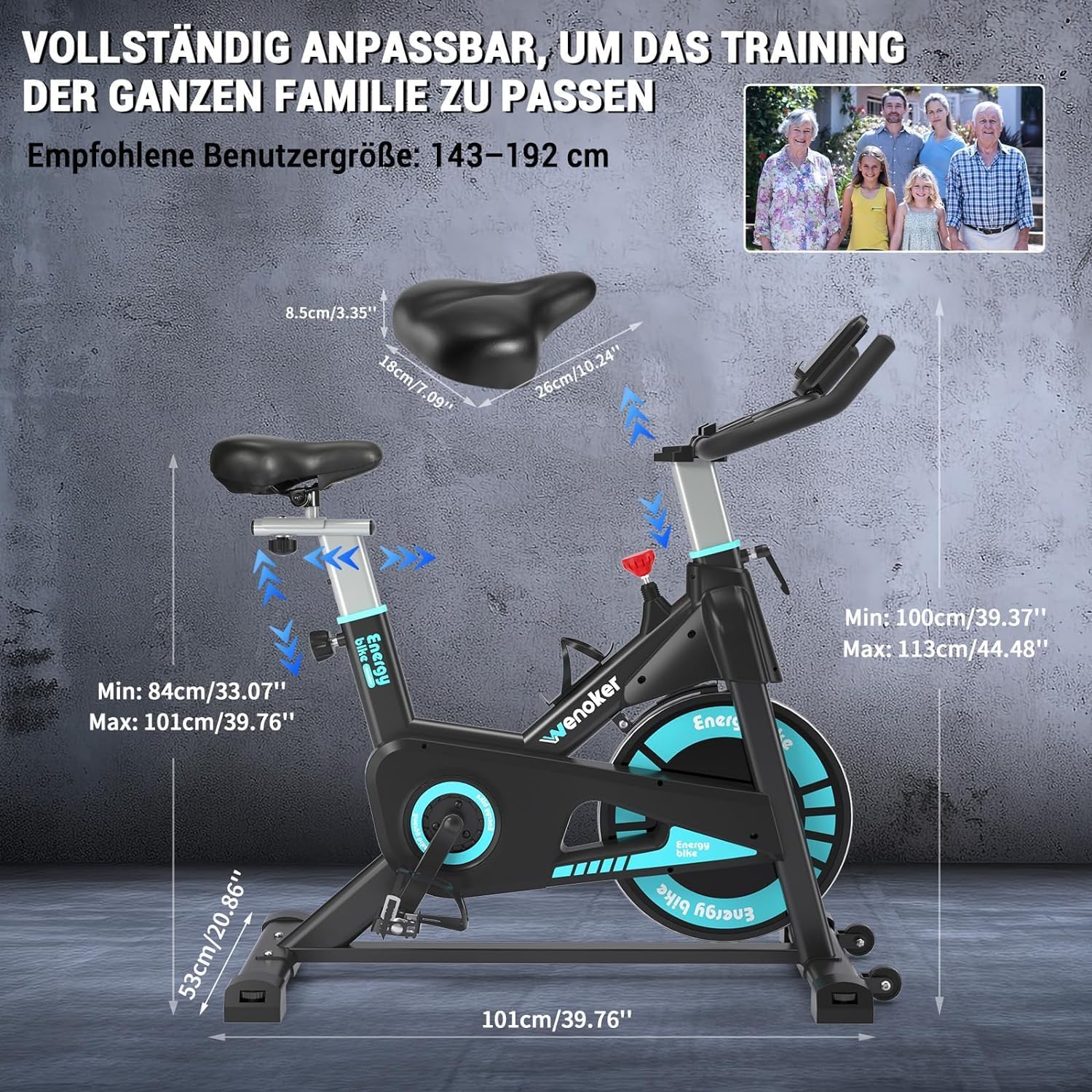 Wenoker Magnet-Heimtrainer JC308